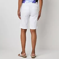 Liz Claiborne Alyssa Womens 12" Mid Rise Bermuda Short