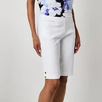 Liz Claiborne Alyssa Womens 12" Mid Rise Bermuda Short