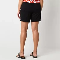 St. John's Bay Womens 7" Mid Rise Chino Short