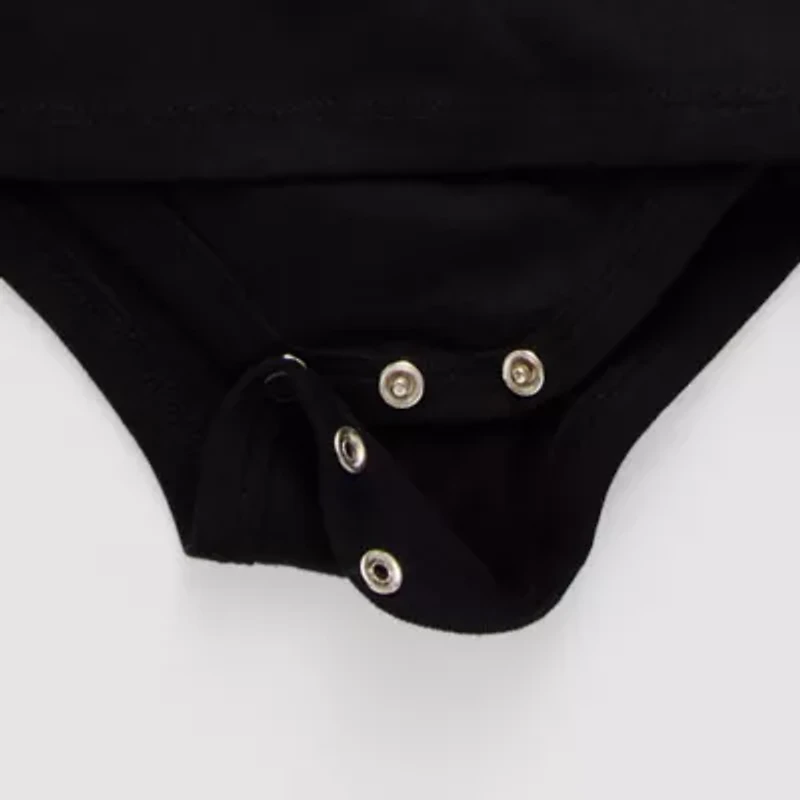 Thereabouts Little & Big Kid Girls Crew Neck Short Sleeve Adaptive Rib Bodysuit
