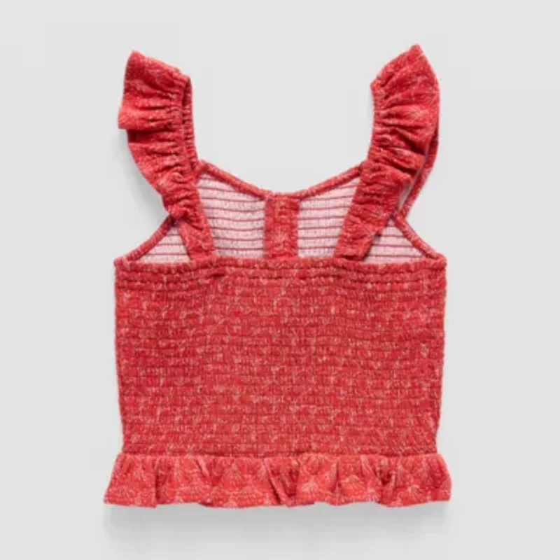 Thereabouts Little & Big Kid Girls V Neck Sleeveless Tank Top