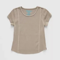 Thereabouts Little & Big Kid Girls Round Neck Short Sleeve T-Shirt