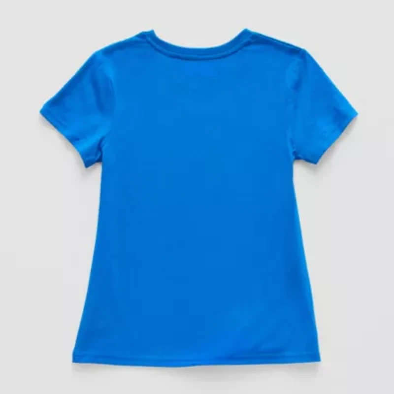 Xersion Little & Big Kid Girls Crew Neck Short Sleeve Regular Fit Graphic T-Shirt