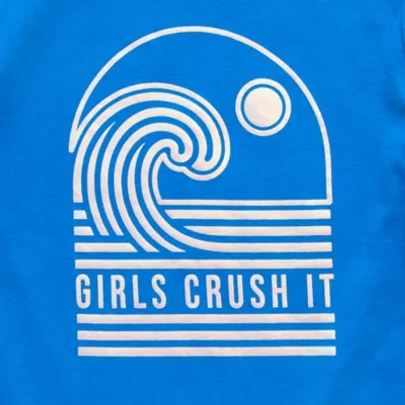 Xersion Little & Big Kid Girls Crew Neck Short Sleeve Regular Fit Graphic T-Shirt