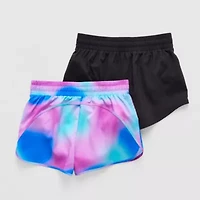 Xersion Little & Big Kid Girls Mid Rise 2-pc. Running Short