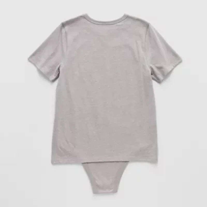 Thereabouts Little & Big Kid Boys Bodysuit Closure Easy-on + Easy-off Adaptive Crew Neck Short Sleeve