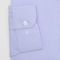 Shaquille O'Neal XLG Mens Big & Tall Regular Fit Stretch Fabric Long Sleeve Pattern Dress Shirt