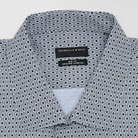 Shaquille O'Neal XLG Mens Big & Tall Regular Fit Stretch Fabric Long Sleeve Pattern Dress Shirt