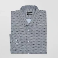 Shaquille O'Neal XLG Mens Big & Tall Regular Fit Stretch Fabric Long Sleeve Pattern Dress Shirt