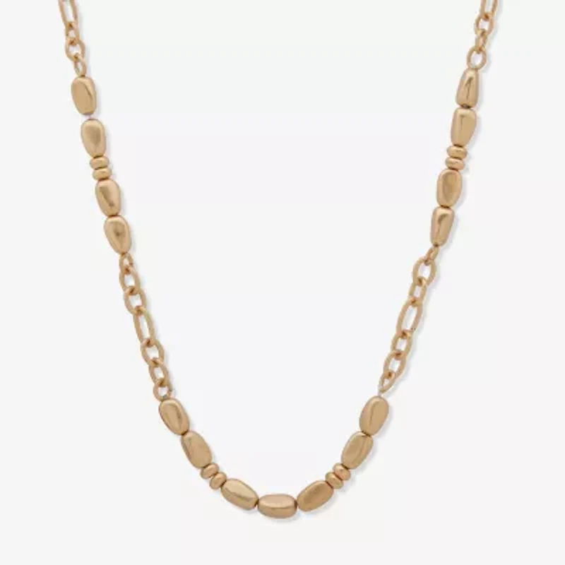 a.n.a Womens Stainless Steel 20 Inch Collar Necklace