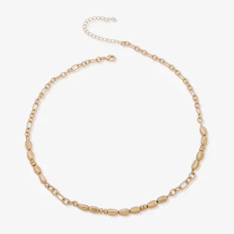 a.n.a Womens Stainless Steel 20 Inch Collar Necklace