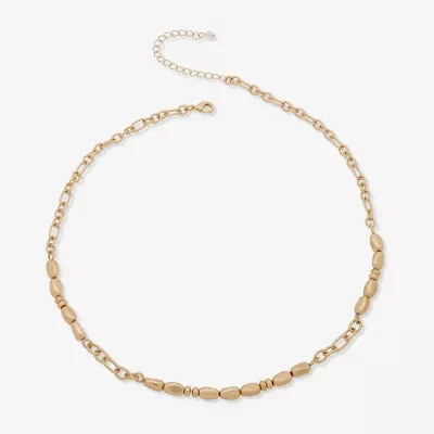 a.n.a Womens Stainless Steel 20 Inch Collar Necklace