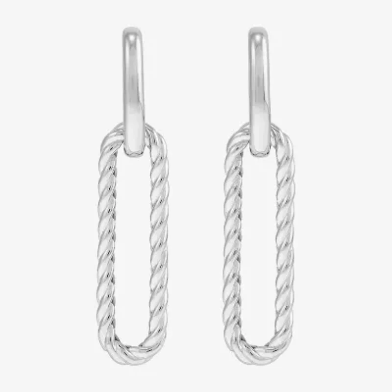 Silver Addiction Womens Sterling Silver Drop Earrings