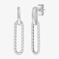 Silver Addiction Womens Sterling Silver Drop Earrings
