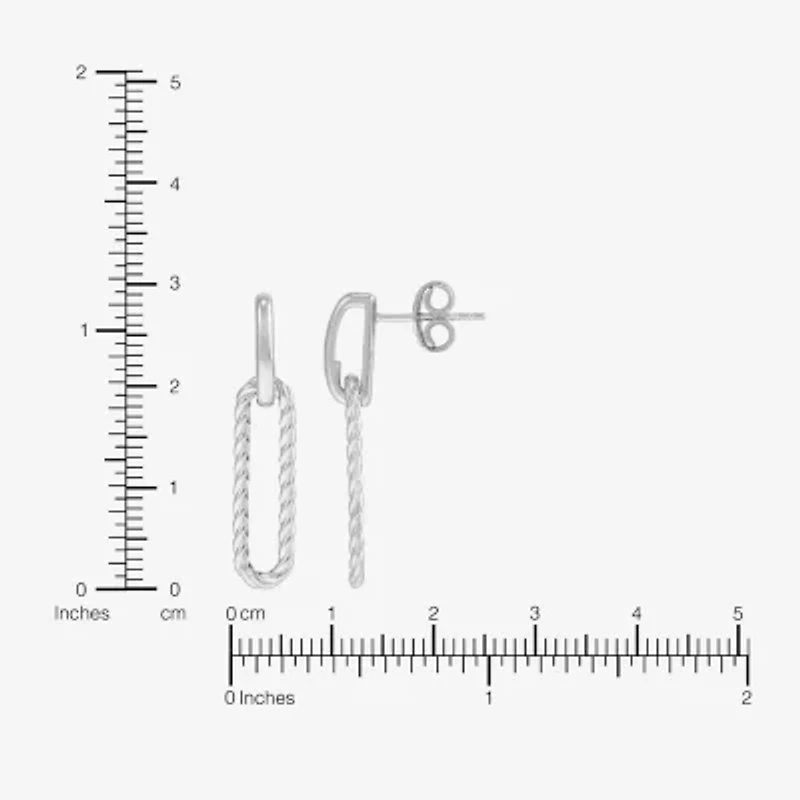 Silver Addiction Womens Sterling Silver Drop Earrings