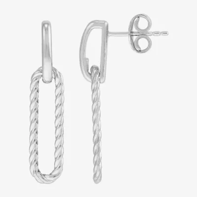 Silver Addiction Womens Sterling Silver Drop Earrings