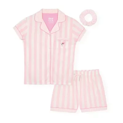 Sleep On It Little & Big Kid Girls Short Sleeve 2-pc. Pajama Sets