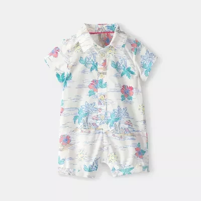 Carter's Baby Boys Short Sleeve Romper