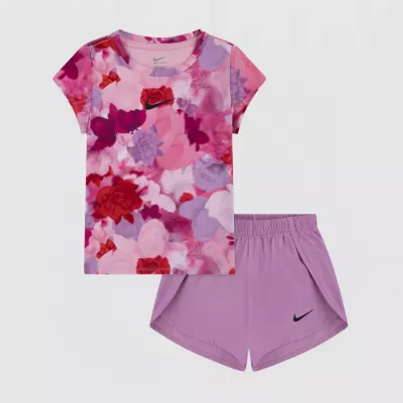 Nike Little Girls 2-pc. Short Set