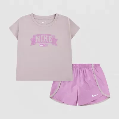 Nike Little Girls 2-pc. Short Set