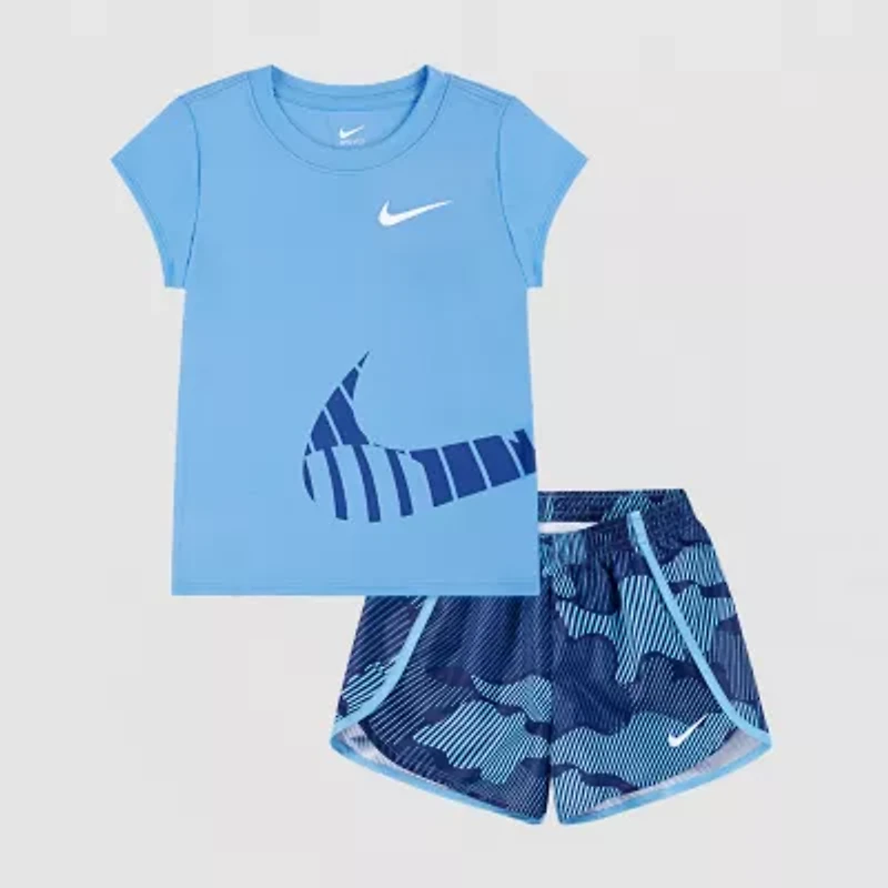 Nike Little Girls 2-pc. Short Set