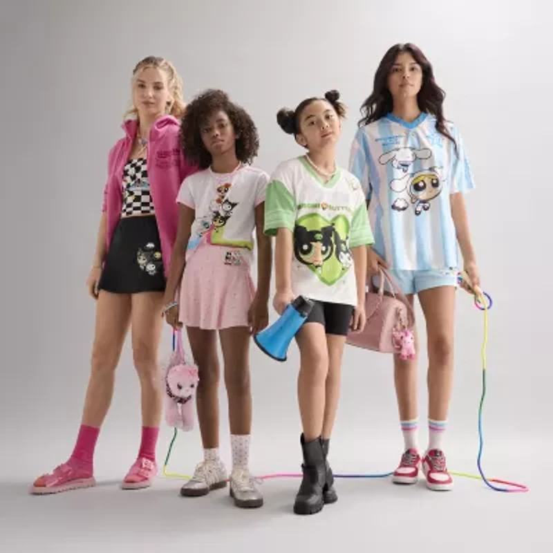 Little & Big Kid Girls Hello Kitty Scooter Skirt