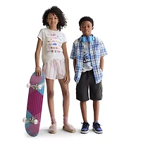 Thereabouts Little & Big Kid Girls Crew Neck Short Sleeve Classic Fit Graphic T-Shirt