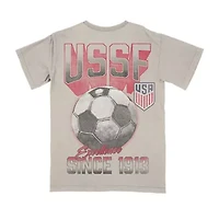 U.S. Soccer Mens Crew Neck Short Sleeve Regular Fit Graphic T-Shirt