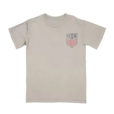 U.S. Soccer Mens Crew Neck Short Sleeve Regular Fit Graphic T-Shirt