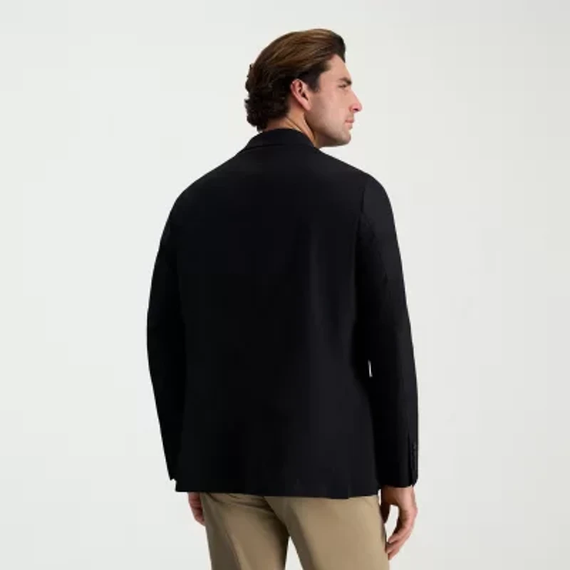 Haggar Smart Wash Tailored Highland Mens Stretch Fabric Modern Fit Blazer
