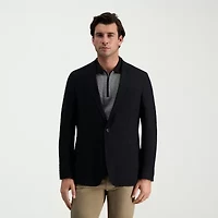 Haggar Smart Wash Tailored Highland Mens Stretch Fabric Modern Fit Blazer