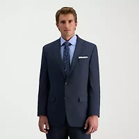 Haggar JMH Sharkskin Mens Stretch Fabric Classic Fit Windowpane Suit Jacket