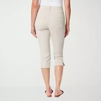 Gloria Vanderbilt Amanda Womens High Rise Stretch Fabric Capri Jean