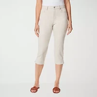 Gloria Vanderbilt Amanda Womens High Rise Stretch Fabric Capri Jean