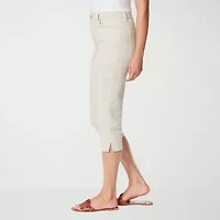 Gloria Vanderbilt Amanda Womens High Rise Stretch Fabric Capri Jean