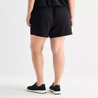 Stylus Womens High Rise Plus Pull-On Short