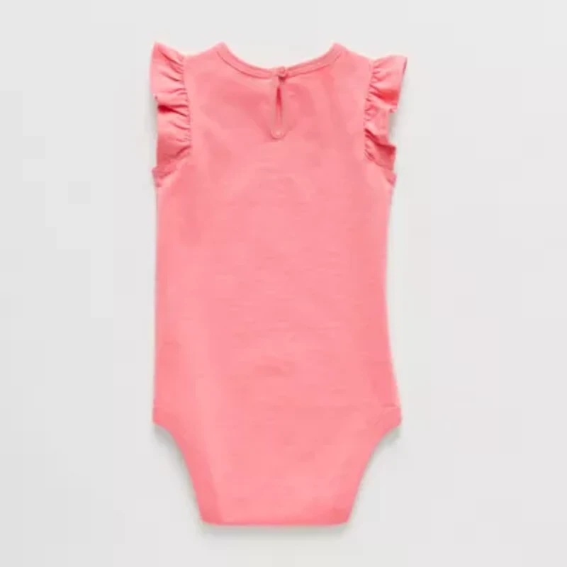 Okie Dokie Baby Girls Round Neck Sleeveless Bodysuit