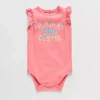 Okie Dokie Baby Girls Round Neck Sleeveless Bodysuit