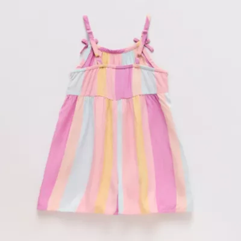 Okie Dokie Toddler & Little Girls Striped Romper