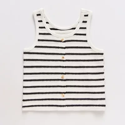 Thereabouts Little & Big Kid Girls Scoop Neck Sleeveless Tank Top