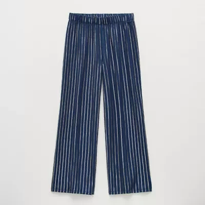 Thereabouts Little & Big Kid Girls Wide Leg Regular Fit Pull-On Pant