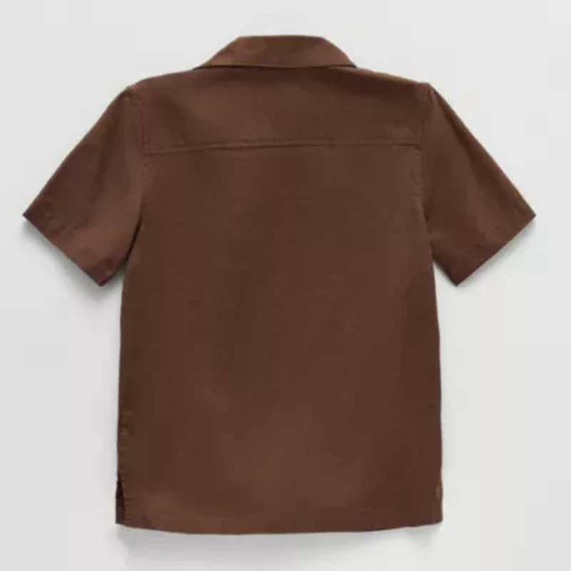 Thereabouts Little & Big Kid Boys Short Sleeve Regular Fit Button-Down Shirt