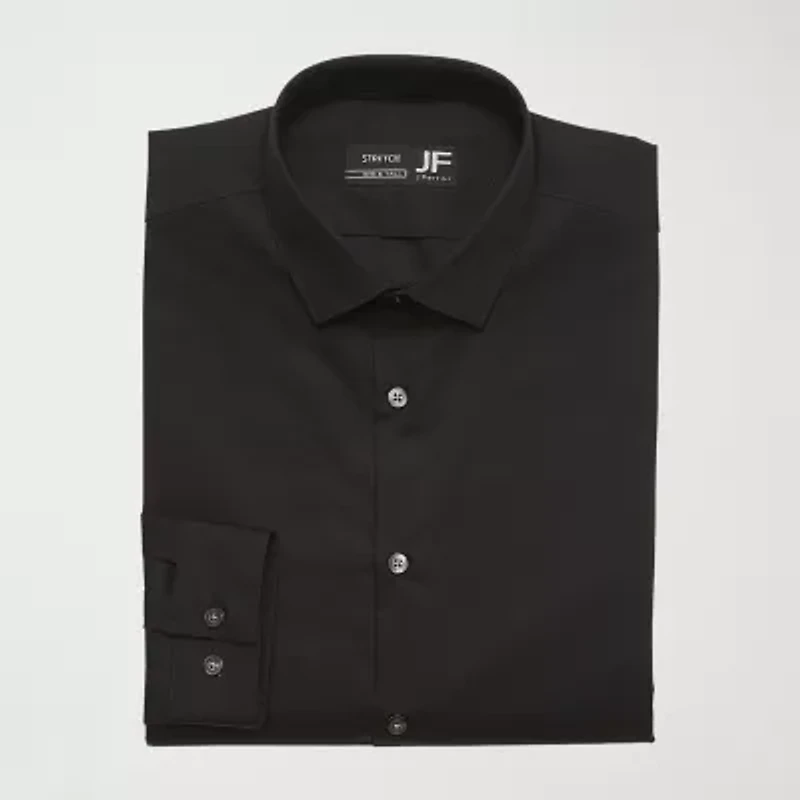 J. Ferrar Ultra Comfort Big and Tall Mens Regular Fit Easy Care Stretch Fabric Long Sleeve Dress Shirt