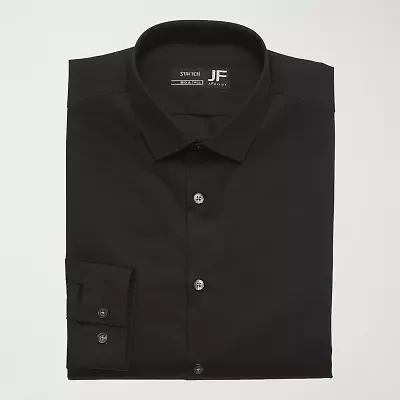 J. Ferrar Ultra Comfort Big & Tall Mens Regular Fit Easy Care Stretch Fabric Long Sleeve Dress Shirt