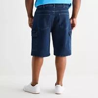 Shaquille O'Neal XLG™ Denim Mens 12" Mid Rise Big and Tall Cargo Short