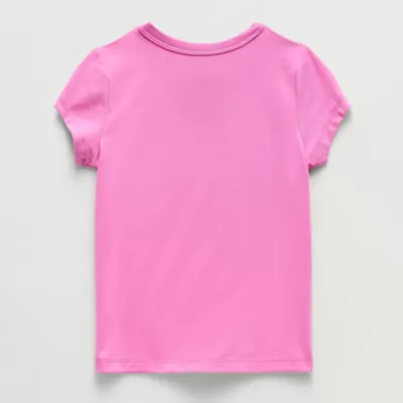 Grayson Little Toddler Girls Crew Neck Short Sleeve Regular Fit Barbie Graphic T-Shirt