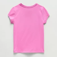 Grayson Little Toddler Girls Crew Neck Short Sleeve Regular Fit Barbie Graphic T-Shirt