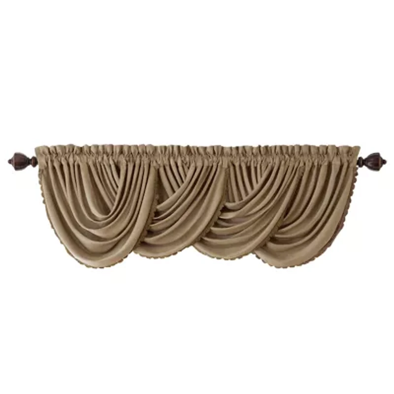 Elrene Home Fashions All Seasons Rod Pocket Arch Valance