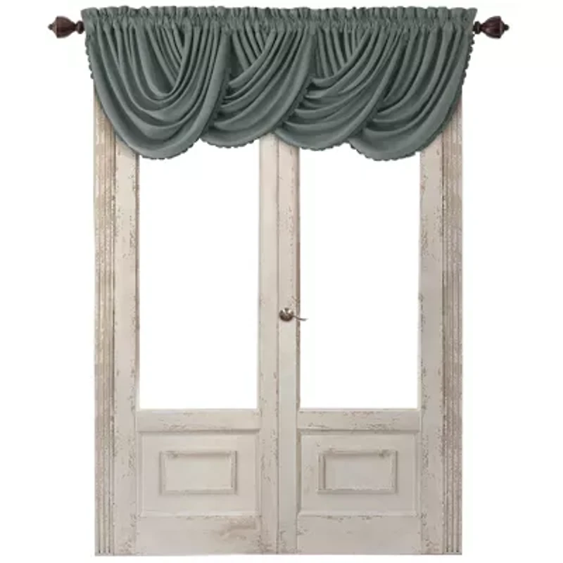 Elrene Home Fashions All Seasons Rod Pocket Valance