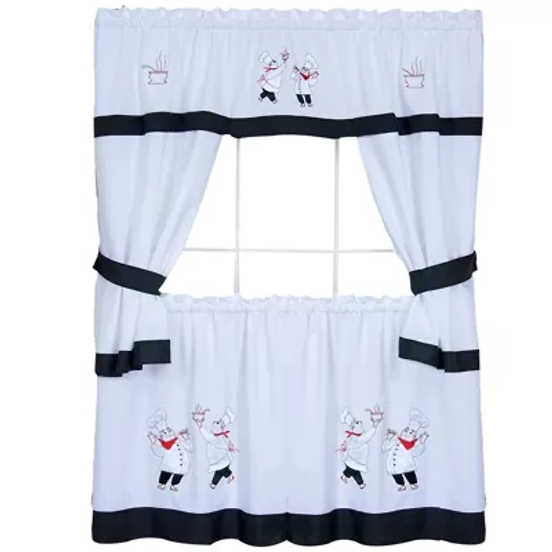 Rod Pocket Kitchen Curtains & Drapes Window Set